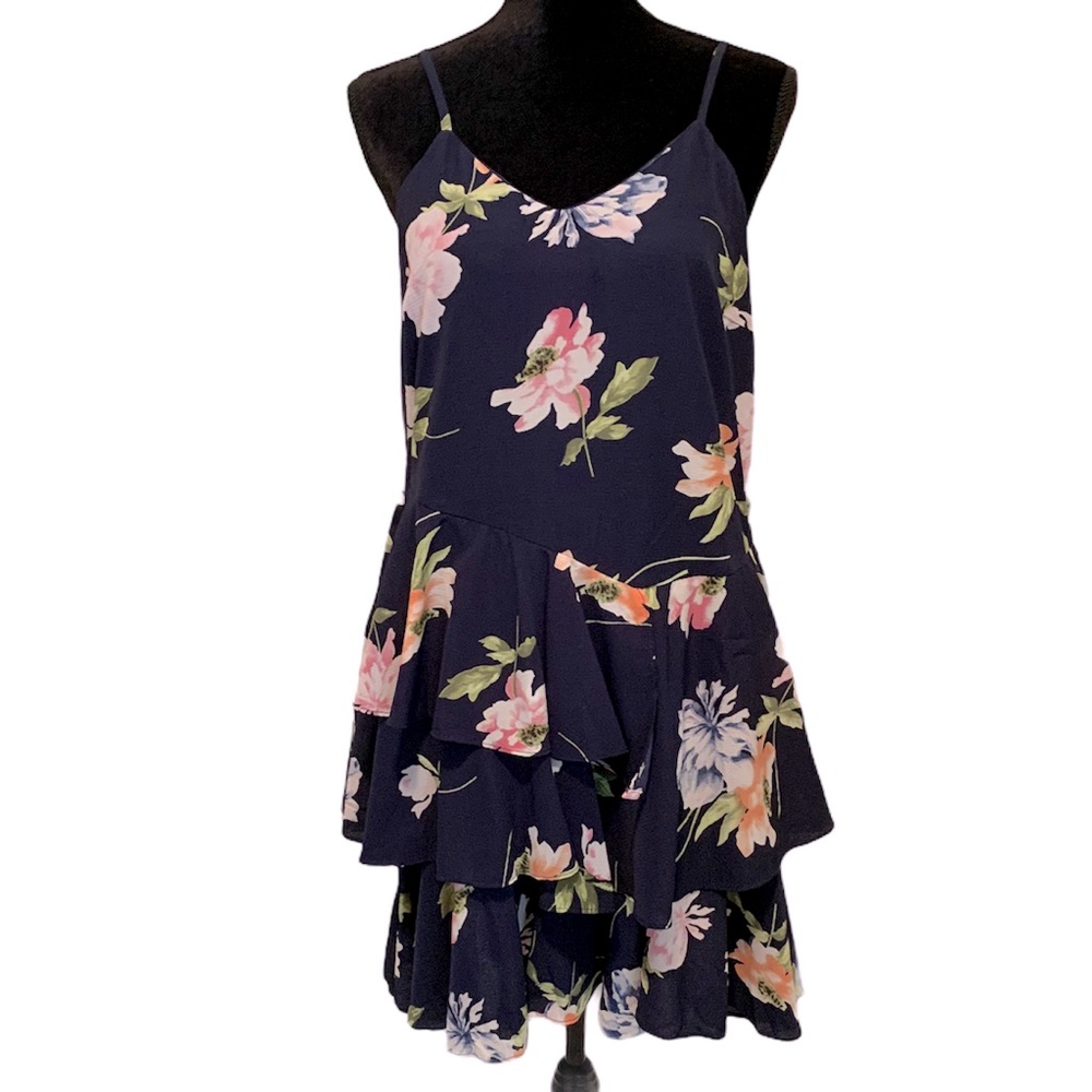 Love Riche Navy w/floral print NWT